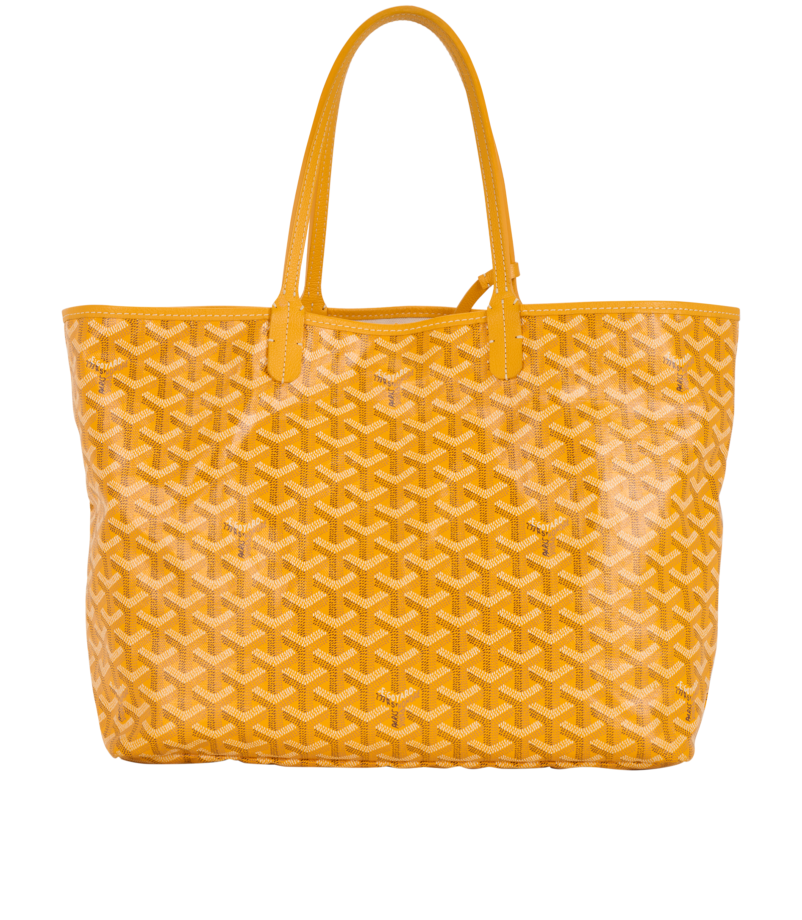 Saint Louis PM, &pound;1,250, Handbags, Yellow, Canvas, Back view